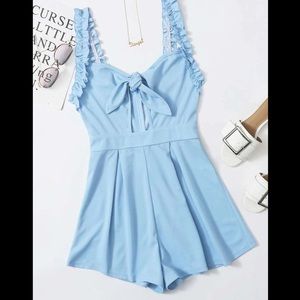 Tie Front Romper - Size 8/10